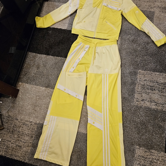 adidas Originals & Danielle Cathari Yellow and White Track Suit - Picture 4 of 8
